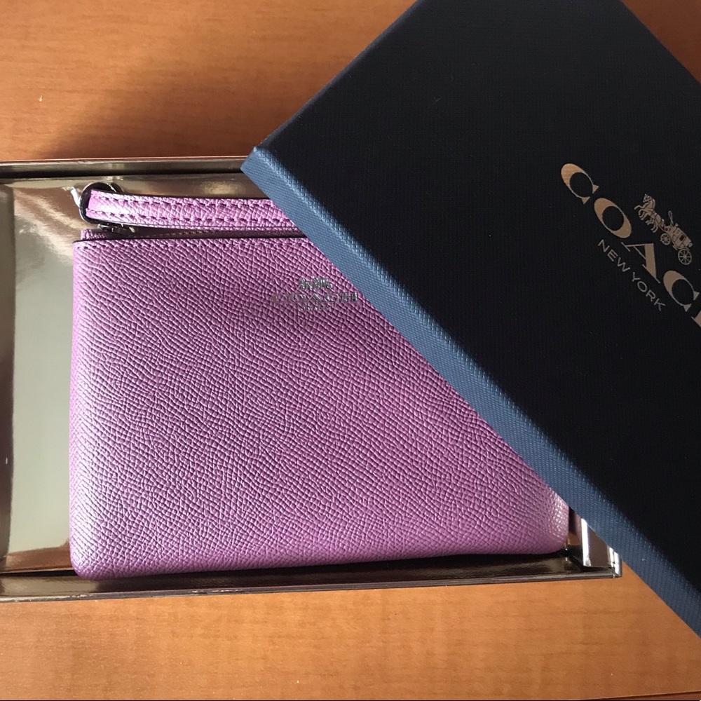 NWT Coach Purple Wristlet